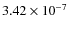 $3.42\times10^{-7}$