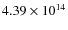 $4.39\times10^{14}$