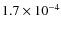 $1.7 \times10^{-4}$