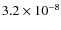 $3.2\times10^{-8}$