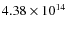 $4.38\times10^{14}$