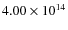 $4.00\times10^{14}$