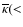 $\overline\kappa(<$