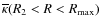 $\overline\kappa(R_2<R<R_{\rm max})$