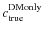 $c_{\rm true}^{\rm DM only}$