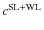 $c^{\rm SL+WL}$