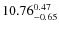 $10.76_{\rm -0.65}^{ 0.47}$