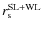 $r_{\rm s}^{\rm SL+WL}$