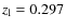 $z_{\rm l} = 0.297$