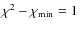 $\chi^2-\chi_{\rm min} = 1$