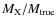 $M_{\rm X}/M_{\rm true}$