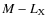 $M-L_{\rm X}$