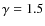 $\gamma=1.5$