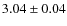 $3.04\pm0.04$
