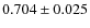 $0.704\pm0.025$