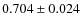$0.704\pm0.024$