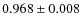 $0.968\pm0.008$
