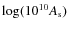 $ \log(10^{10} A_{\rm s})$