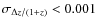 $\sigma_{\Delta z /(1+z)}<0.001$