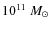 $10^{11}~M_{\odot}$