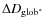 $\Delta D_{{{\rm glob^*}}}$