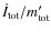 $\dot{I}_{\rm tot}/m_{\rm tot}'$