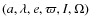 $(a,\lambda,e,\varpi,I,\Omega)$