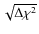 $\sqrt{\Delta\chi^2}$