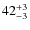 $\rm 42_{-3}^{+3}$