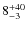 $\rm 8_{-3}^{+40}$