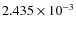 $2.435\times 10^{-3}$