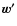 $ \vec{w'}$