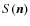 $S(\vec{n})$