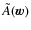 $\tilde{A}(\vec{w})$