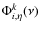 $\Phi^k_{i,\eta}(\nu)$