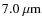 ${7.0~\mu{\rm m}}$