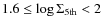 $1.6\leq \log{\Sigma_{\rm 5th}}<2$