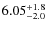 $6.05^{\rm +1.8}_{-2.0}$