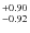 $_{-0.92}^{\rm +0.90}$