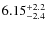 $6.15^{\rm +2.2}_{-2.4}$