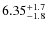 $6.35^{\rm +1.7}_{-1.8}$