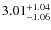 $3.01_{-1.06}^{\rm +1.04}$