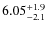 $6.05^{\rm +1.9}_{-2.1}$