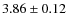 $3.86 \pm 0.12$