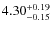 $\rm 4.30_{-0.15}^{+0.19}$