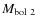 $M_{\rm bol~ 2}$