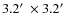 $3.2\hbox{$^\prime$ }\times 3.2\hbox{$^\prime$ }$