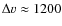 ${\Delta v} \approx
1200$
