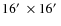 $16\hbox{$^\prime$ }\times 16\hbox{$^\prime$ }$