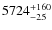 $\rm 5724_{-25}^{+160}$